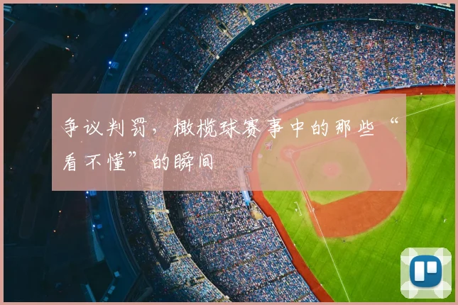 争议判罚，橄榄球赛事中的那些“看不懂”的瞬间